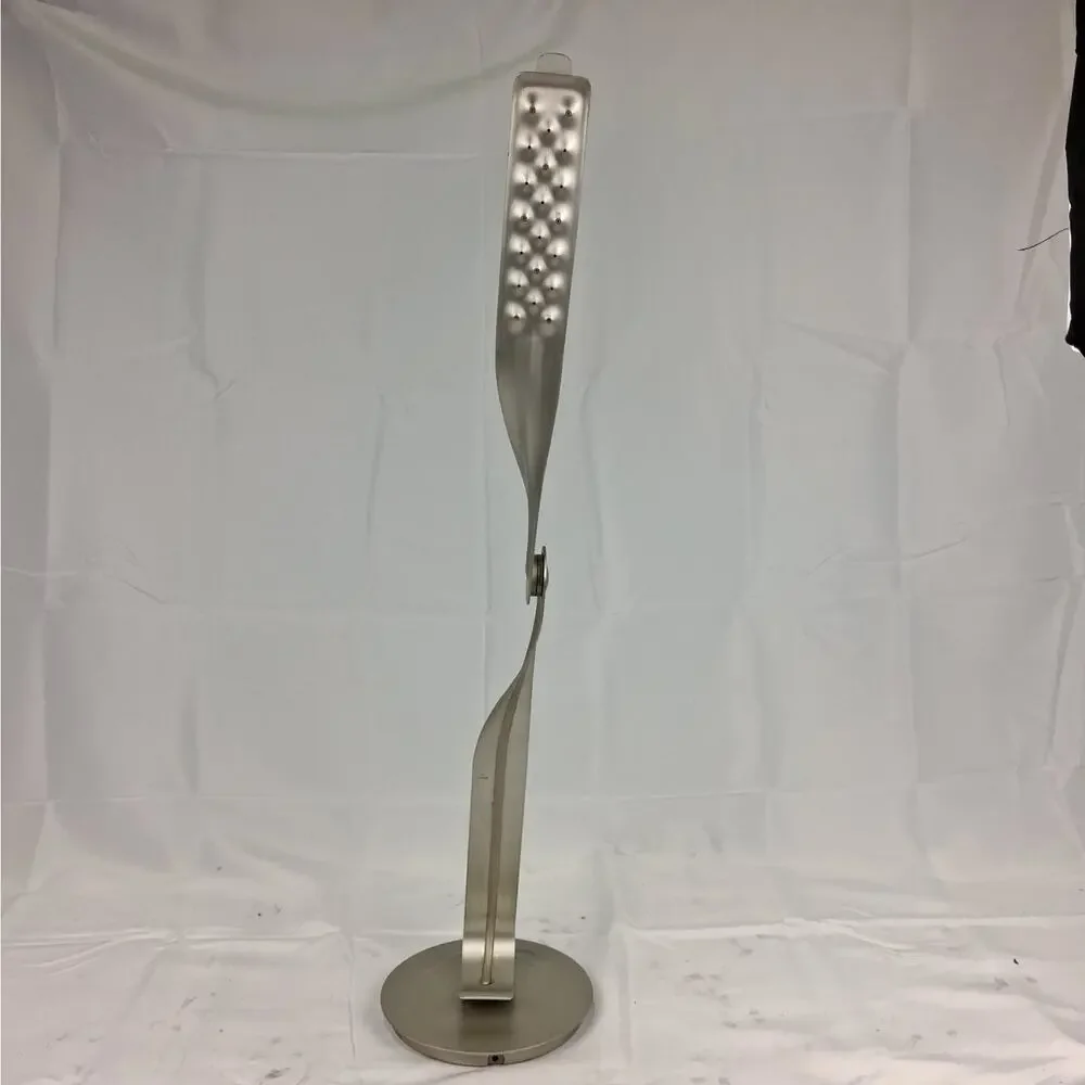 Herman Miller Leaf Personal LED Desk Lamp Silver Yves Behar Dimmable Table Light